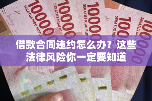 武汉借款合同违约怎么办？这些法律风险你一定要知道