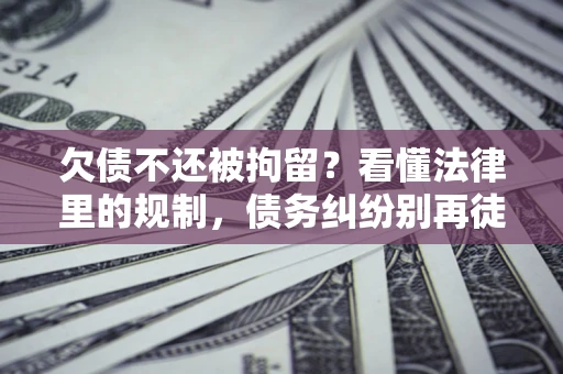 武汉欠债不还被拘留？看懂法律里的规制，债务纠纷别再徒劳奔波