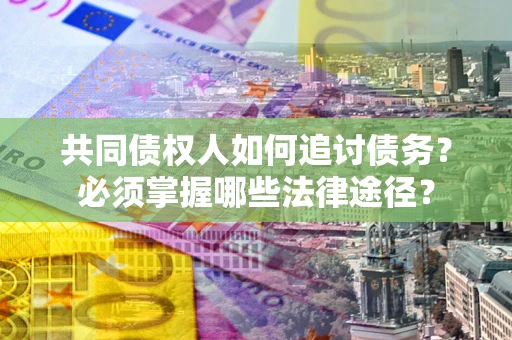 武汉共同债权人如何追讨债务？必须掌握哪些法律途径？