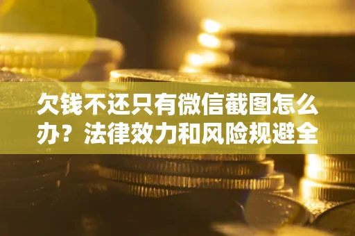 武汉欠钱不还只有微信截图怎么办？法律效力和风险规避全解析