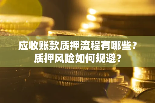 武汉应收账款质押流程有哪些？质押风险如何规避？
