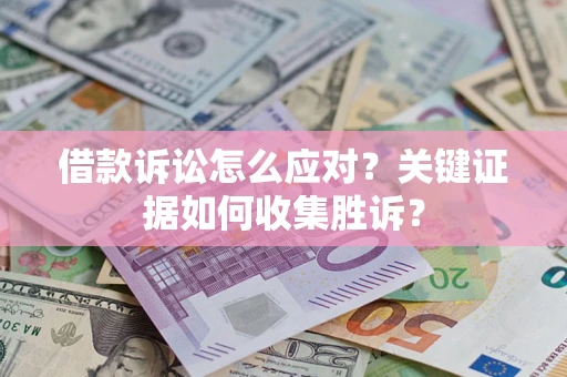 武汉借款诉讼怎么应对？关键证据如何收集胜诉？